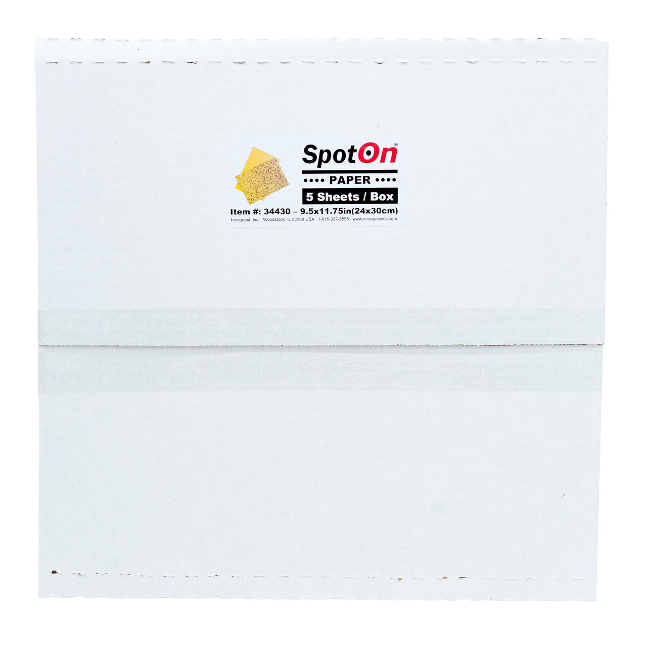 SpotOn 9.75x11.75 Spray Calibration Water Sensitive Paper, 5 Sheets per pack.