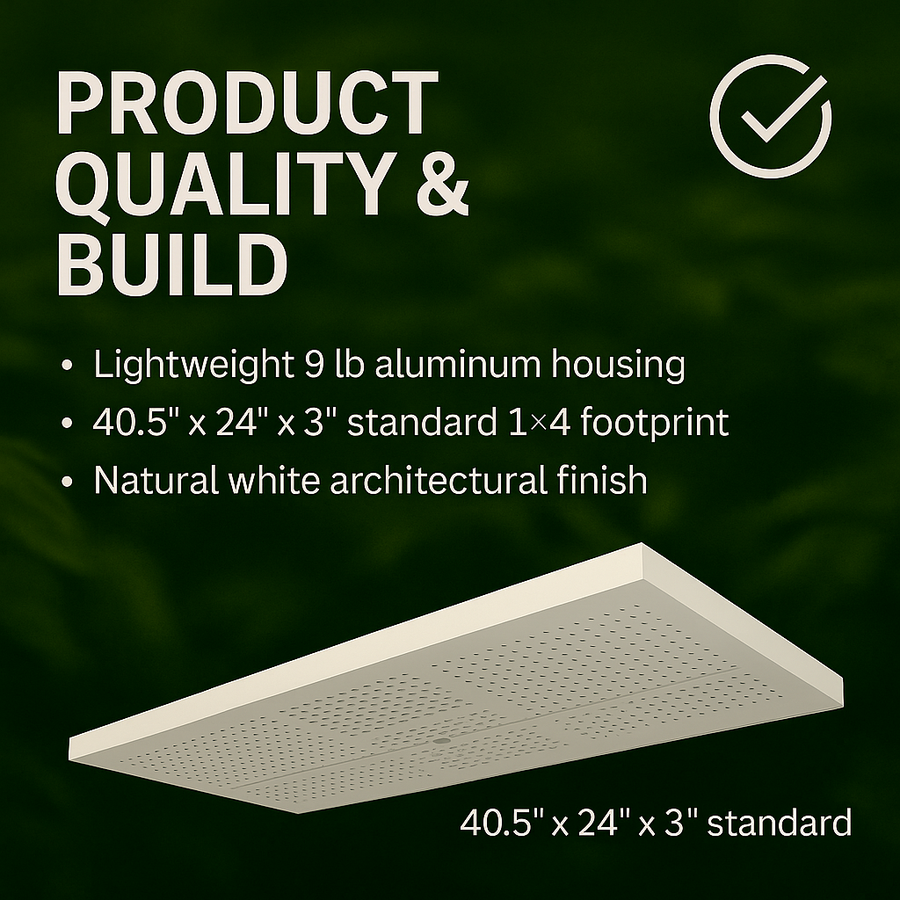 200W LED Grow Light 2’x4’ Veg, Made in the USA. Cabatech CTV-185