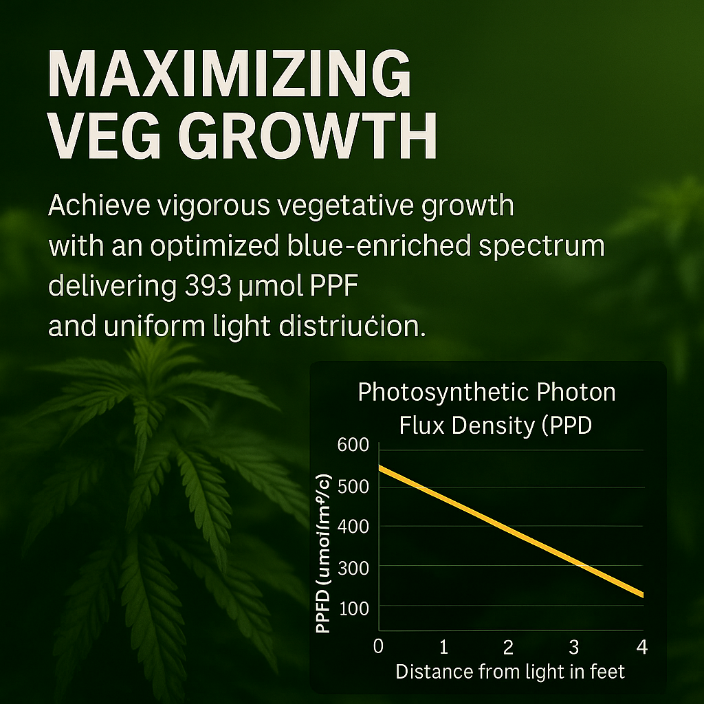 200W LED Grow Light 2’x4’ Veg, Made in the USA. Cabatech CTV-185