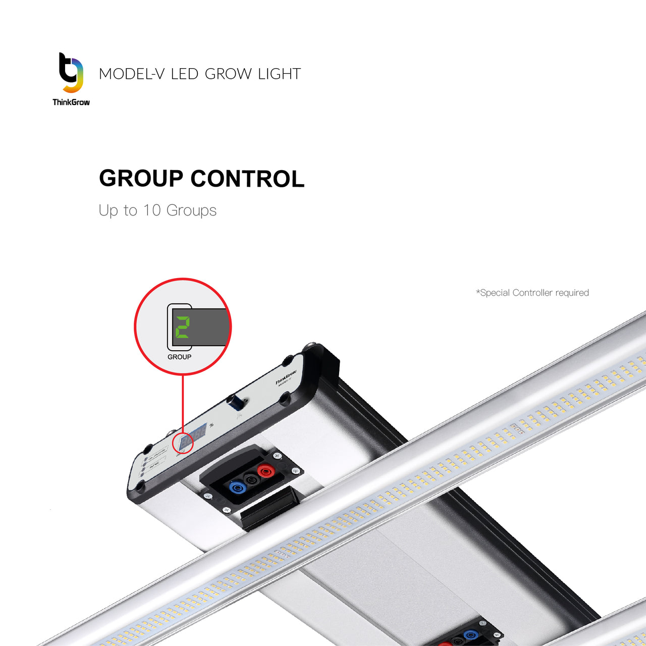 ThinkGrow Model-V 350 Watt LED Grow Light for Veg