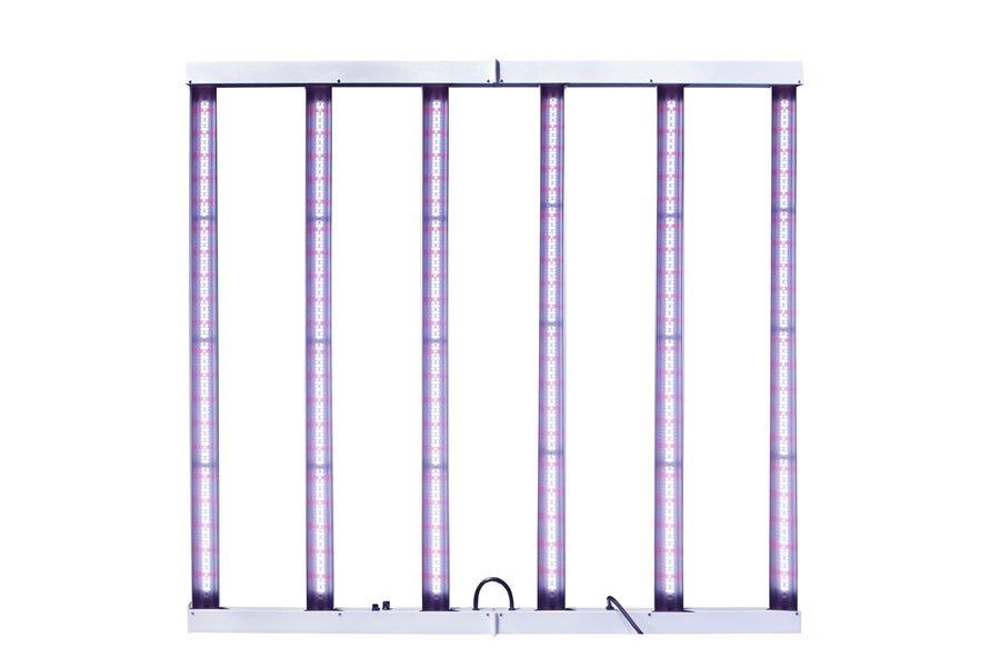 FGI BAR-6 1800X 720W LED Grow Light Integrated Driver-on-Board  – 2.6 µmol/J 1864 PPF DLC Listed, Plug-and-Grow Design for 4×4 Canopy. 200V+ input. No 110V.