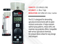 Thumbnail for SpotOn SC-2 Sprayer Calibrator - Quickly Check Flow Rate of Sprayer Nozzles. Digital Nozzle Flow Meter for Precise Chemical Application - Pesticide & Fertilizer Rate Calculator -