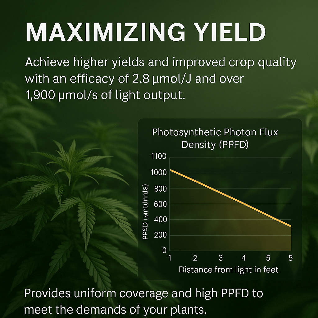 FGI CTB - 6 - V2 Commercial 720W LED Grow Light. Integrated Driver - on - Board 2.68 µmol/J 1864 PPF output. 200 - 277V. - Forever Green Indoors
