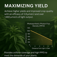 Thumbnail for FGI CTB - 6 - V2 Commercial 720W LED Grow Light. Integrated Driver - on - Board 2.68 µmol/J 1864 PPF output. 200 - 277V. - Forever Green Indoors