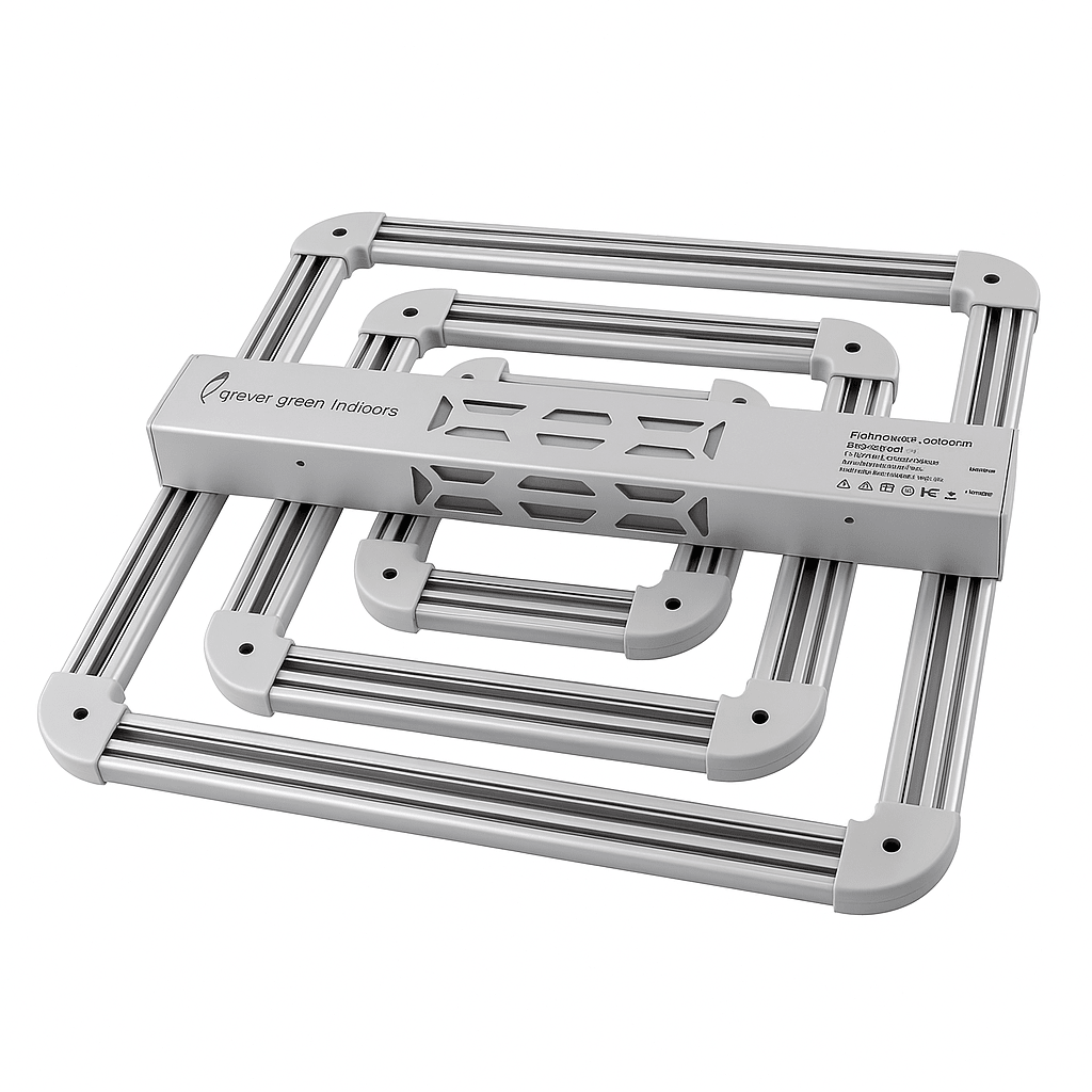 FGI Square 3 300W+ LED Grow Light Wifi Bluetooth Controller Bundle. Compact Footprint. Super Bright Full Spectrum Output + Far Red. - Forever Green Indoors