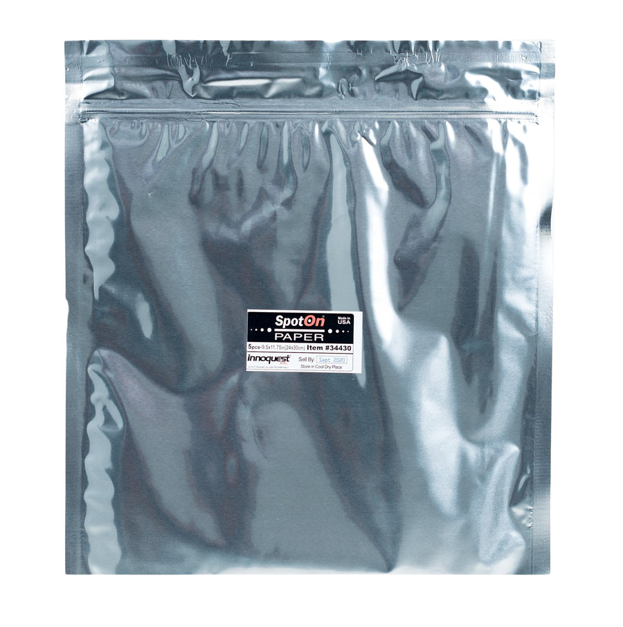 SpotOn 9”x12” Water Sensitive Paper: Sprayer Calibration 5 Sheets - Water Sensitive Paper