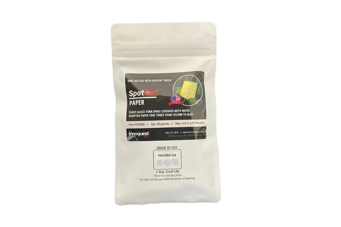 SpotOn 1"x3” Water Sensitive Paper - 50 Sheets for Sprayer Calibration | Water Sensitive Paper - Forever Green Indoors