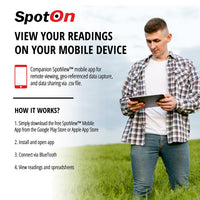Thumbnail for SpotOn Pocket Soil Moisture, EC and Temperature Meter with Bluetooth App Connectivity. For analyzing issues in grow medium watering and feeding. - Forever Green Indoors
