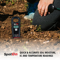 Thumbnail for SpotOn Pocket Soil Moisture, EC and Temperature Meter with Bluetooth App Connectivity. For analyzing issues in grow medium watering and feeding. - Forever Green Indoors