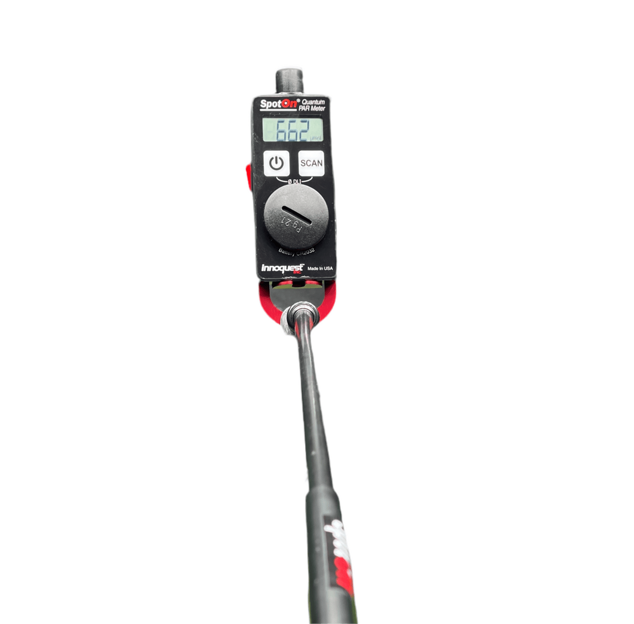 SpotOn Scientific Quantum PAR Meter Bundle + 32" Extension Arm To Read PPFD Deeper In Plant Canopies. Also Calculates DLI. - Forever Green Indoors