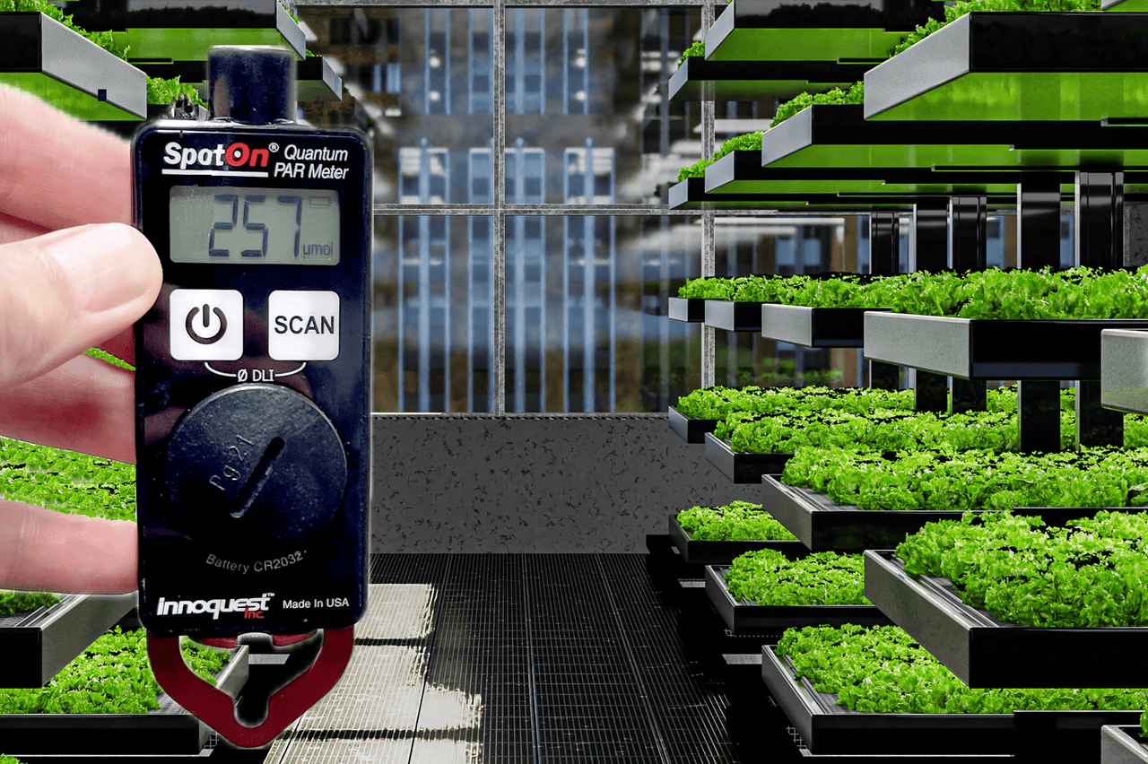 SpotOn Scientific Quantum PAR Meter Bundle + 32" Extension Arm To Read PPFD Deeper In Plant Canopies. Also Calculates DLI. - Forever Green Indoors