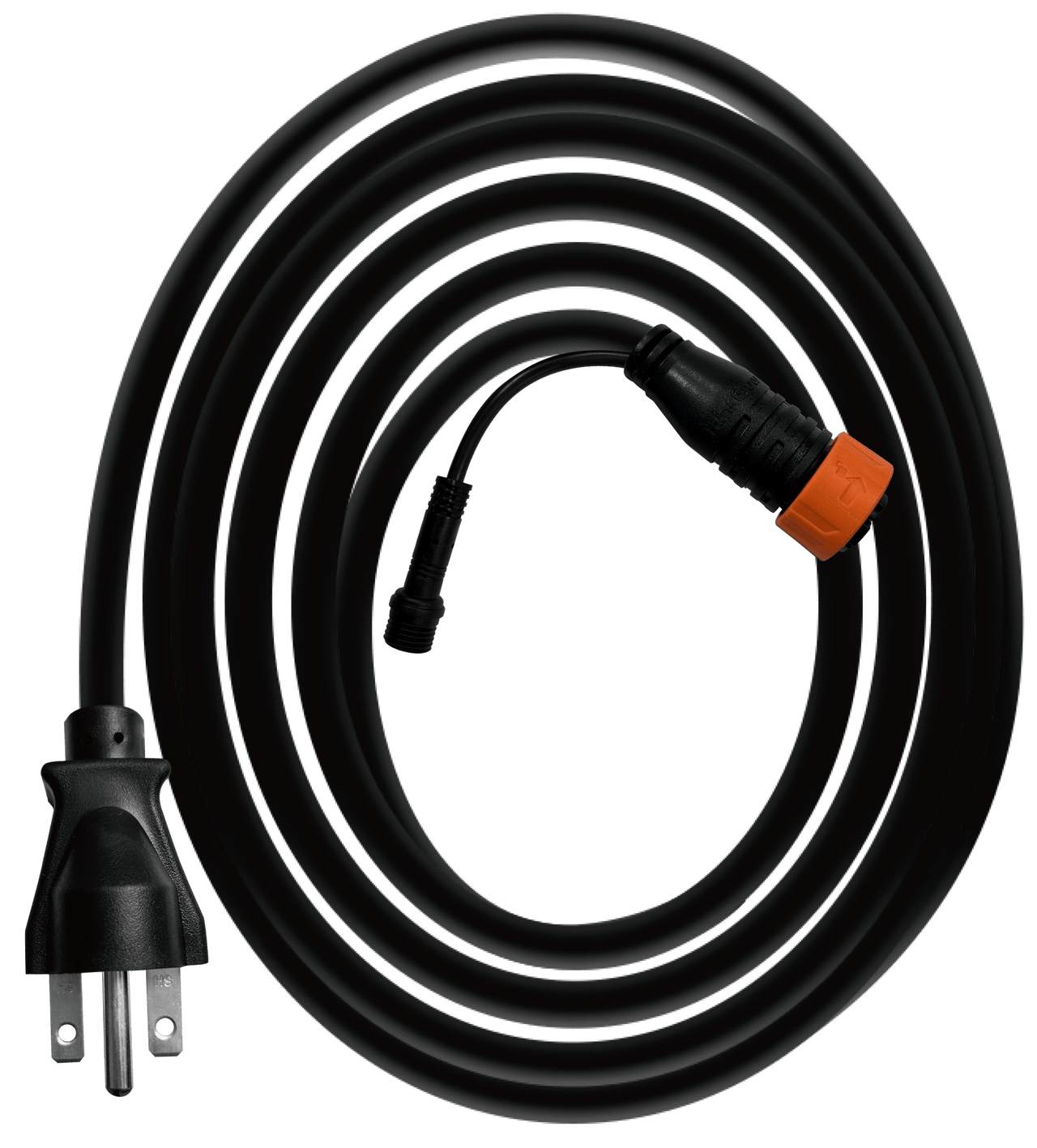 ThinkGrow TDC - 240 7ft Splitter Power Cord for Model One LED with NEMA 6 - 15 Plug and HCS Controller LMA - T Connector. - Forever Green Indoors